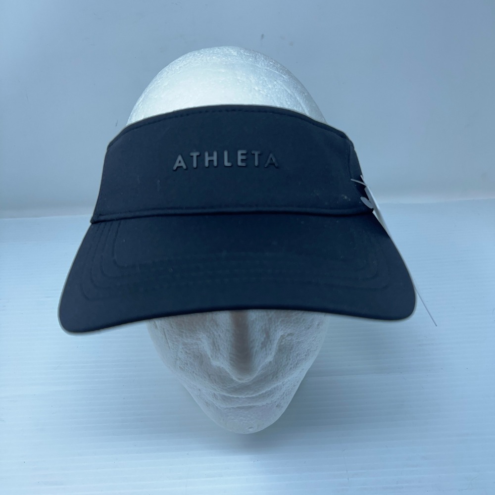 Athleta Womens OS Black Crosscourt UV Protection Athletic Visor NWT